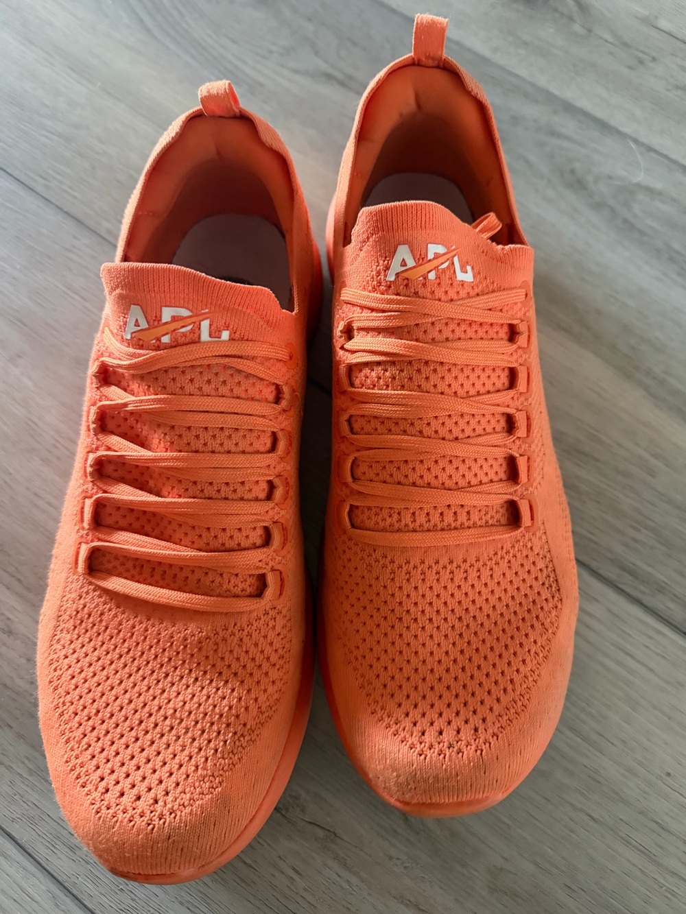 APL Men's Knit Slip-On Athletic Shoes in Orange